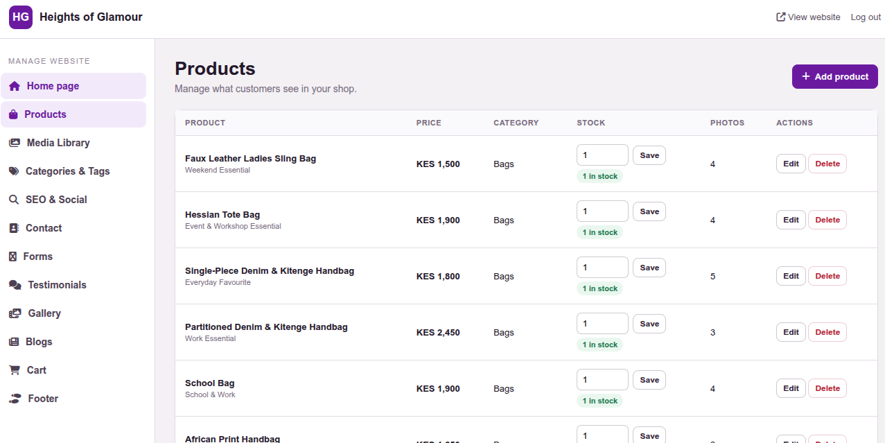 Product management